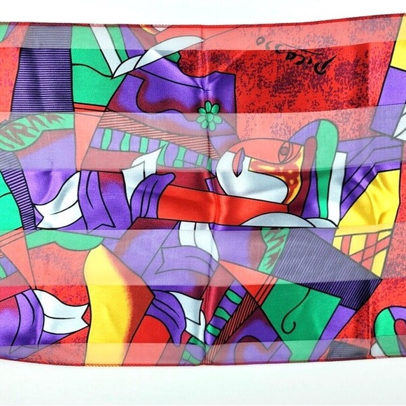 Pablo Picasso Art Ladies Scarf 58x13 New! - Picture 4 of 10